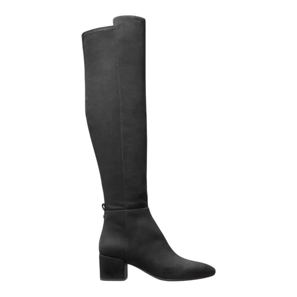 Michael Kors Women's Braden Over The Knee Block Heel Boots Black Size 10